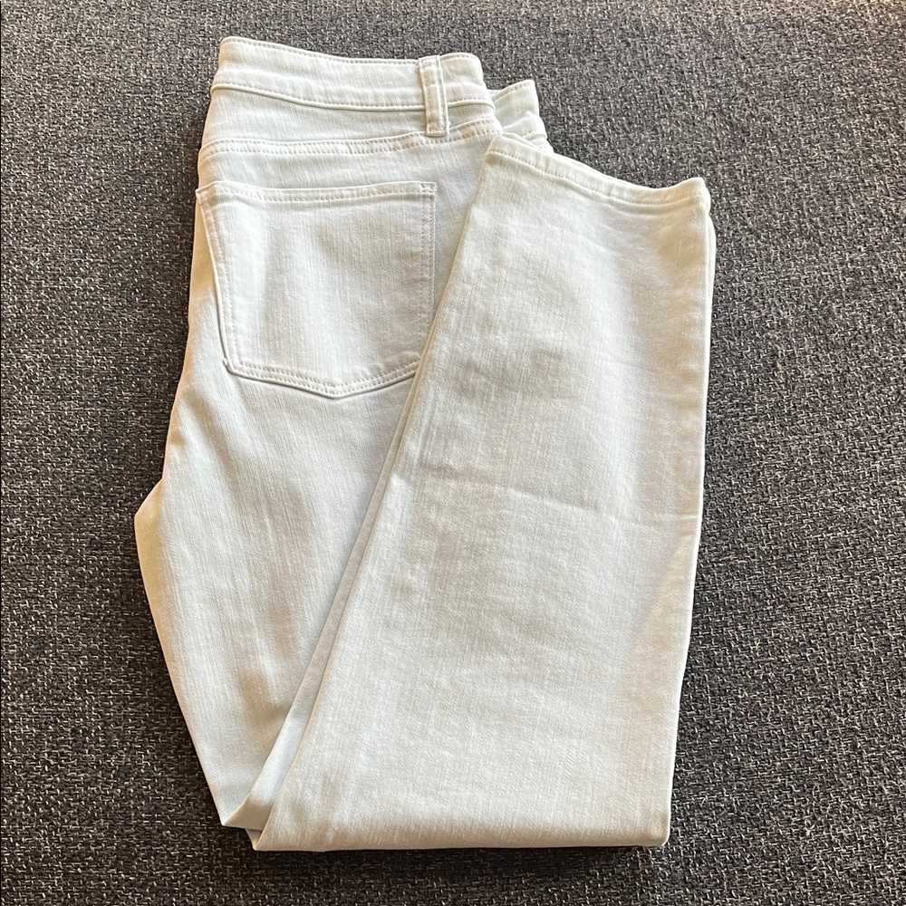 Talbots Women's Slim Ankle Jeans-pale green